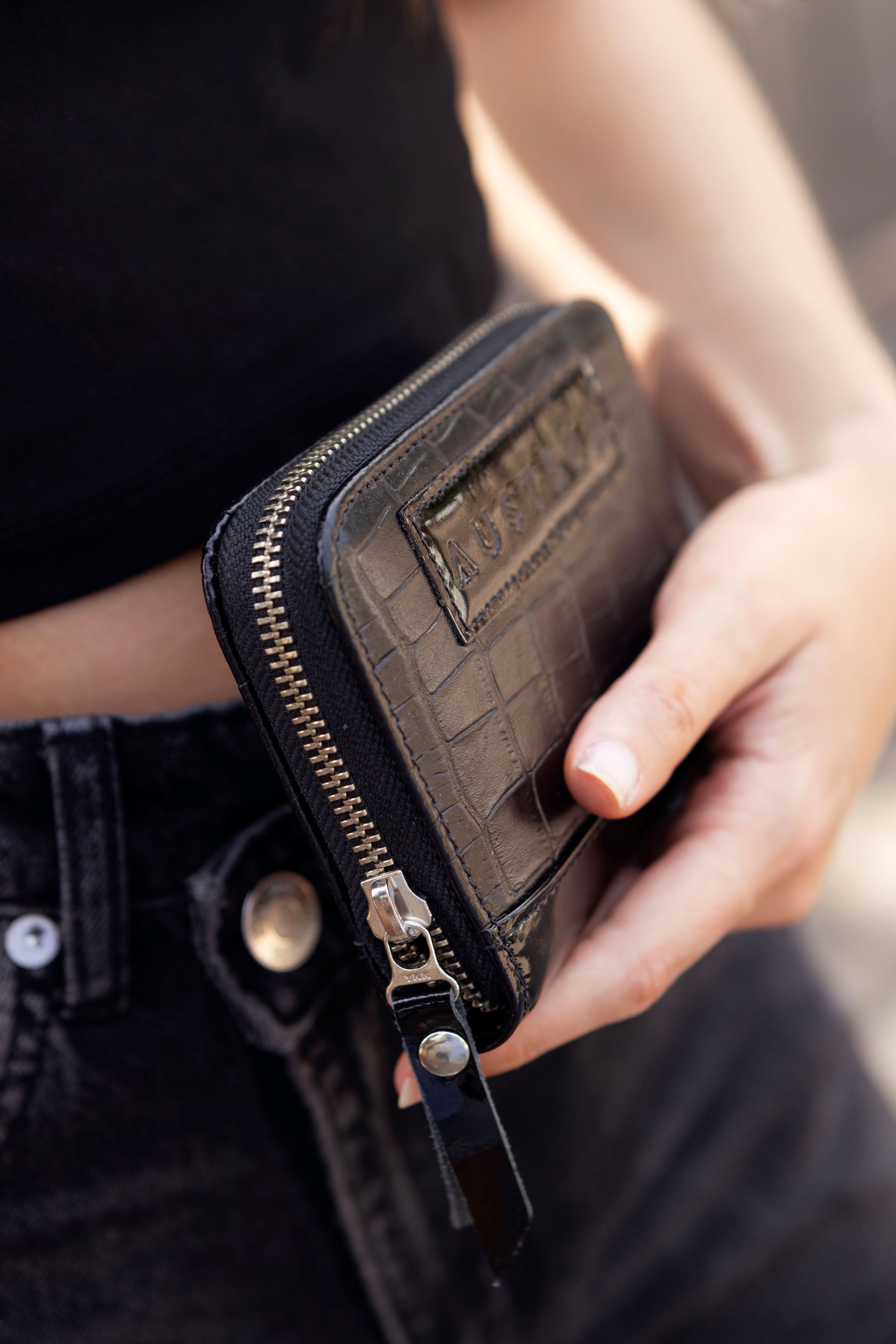 Billetera Chica con Cierre - Negro