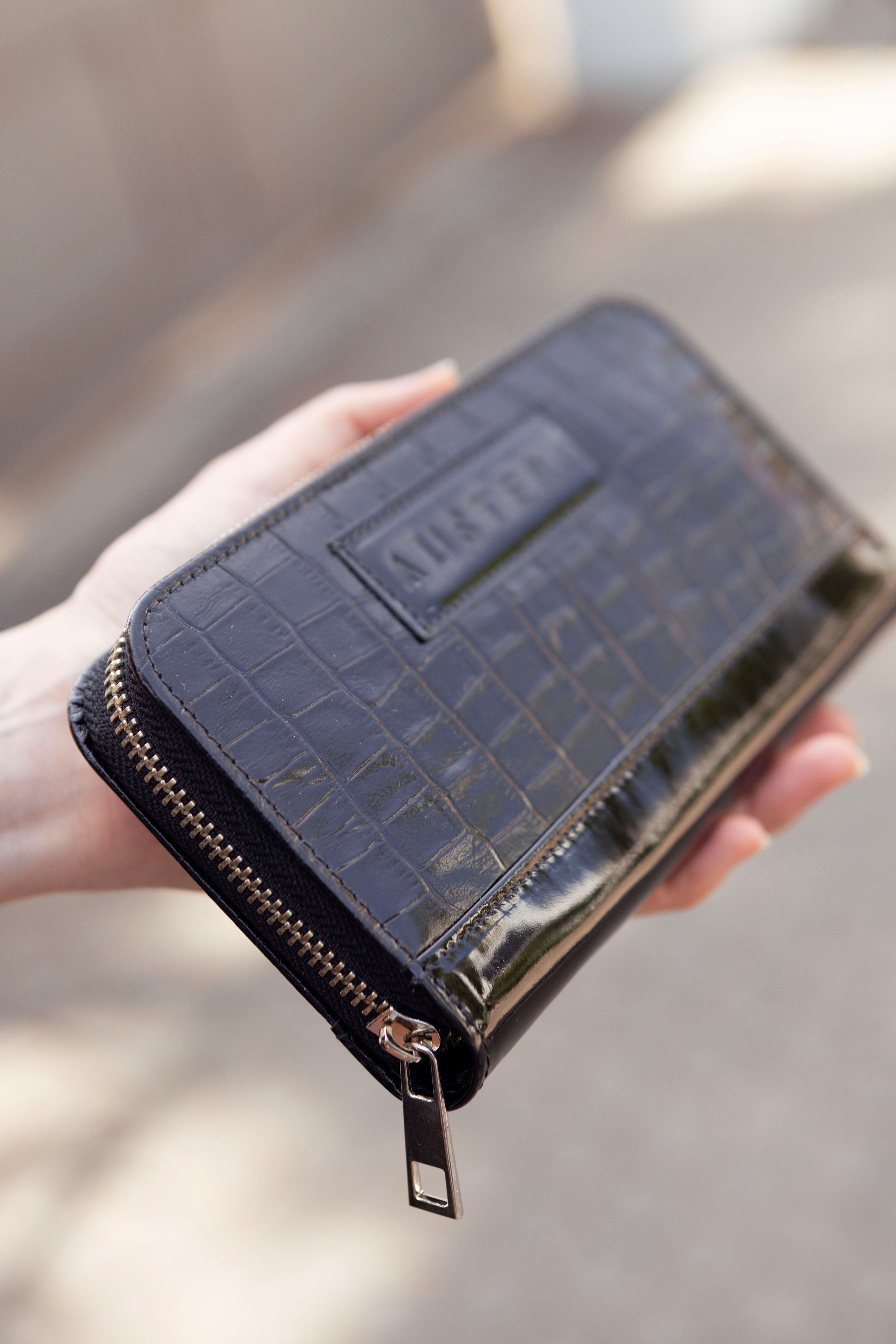 Billetera Mediana con Cierre - Negro