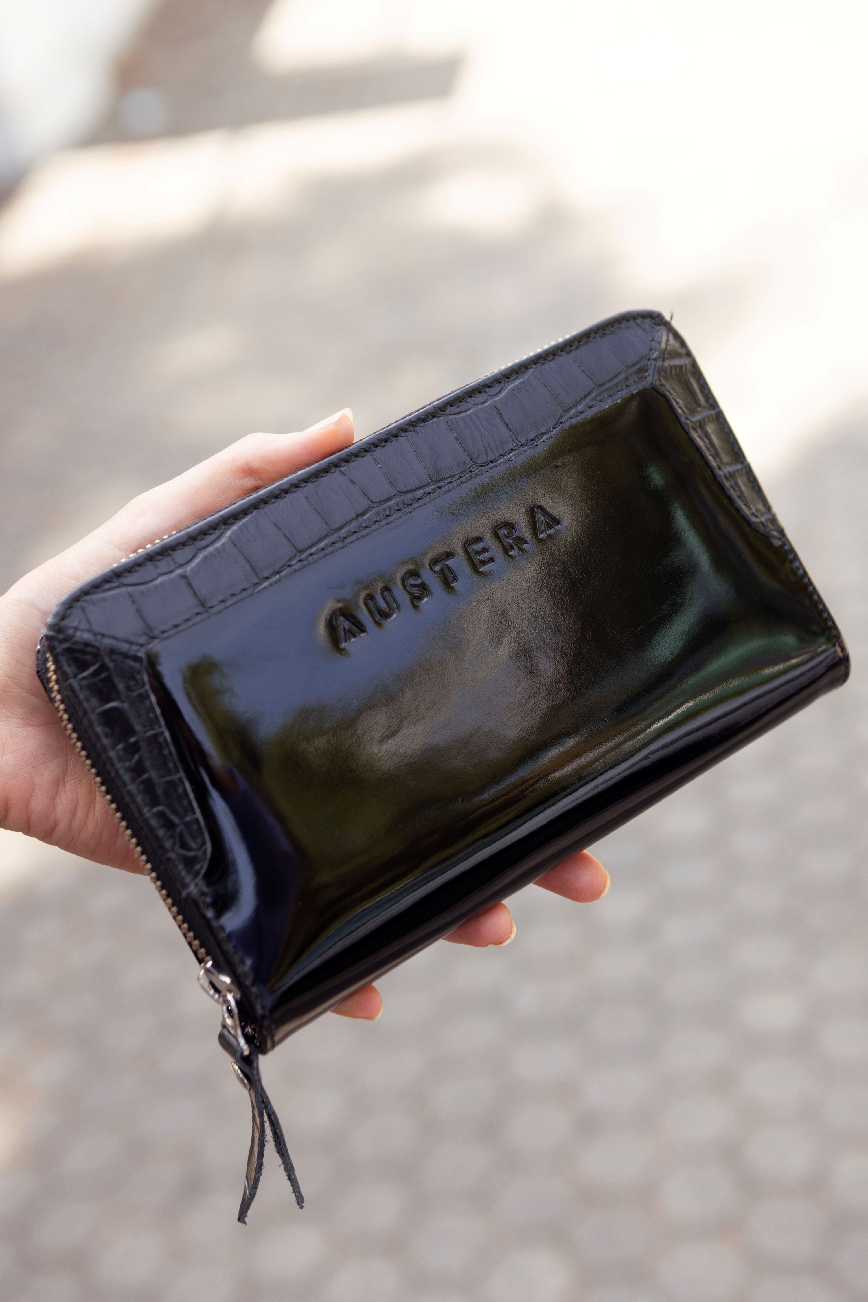 Billetera Grande con Cierre - Negra