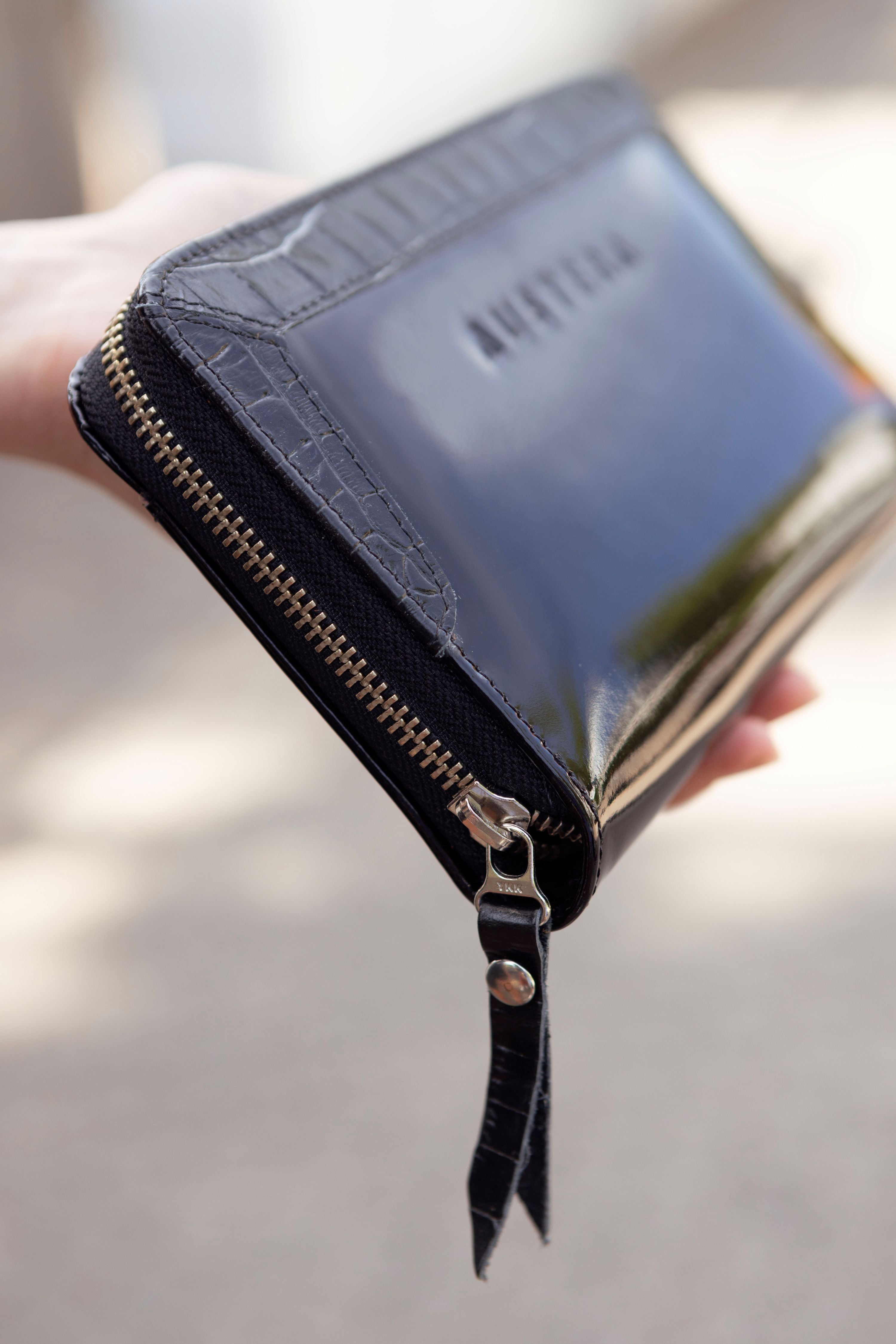 Billetera Grande con Cierre - Negra