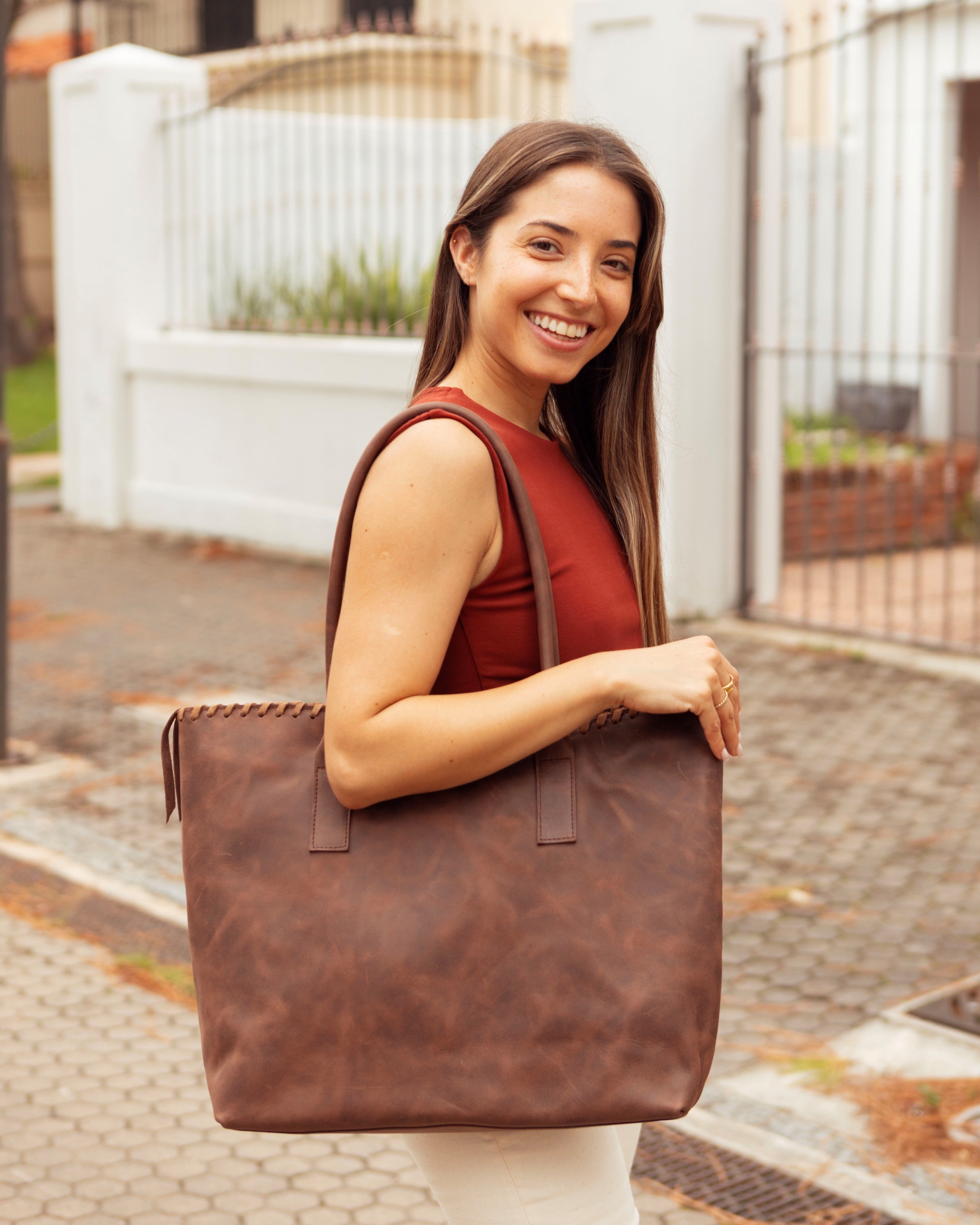Nuevo Bolso Pampa - Marrón Caoba