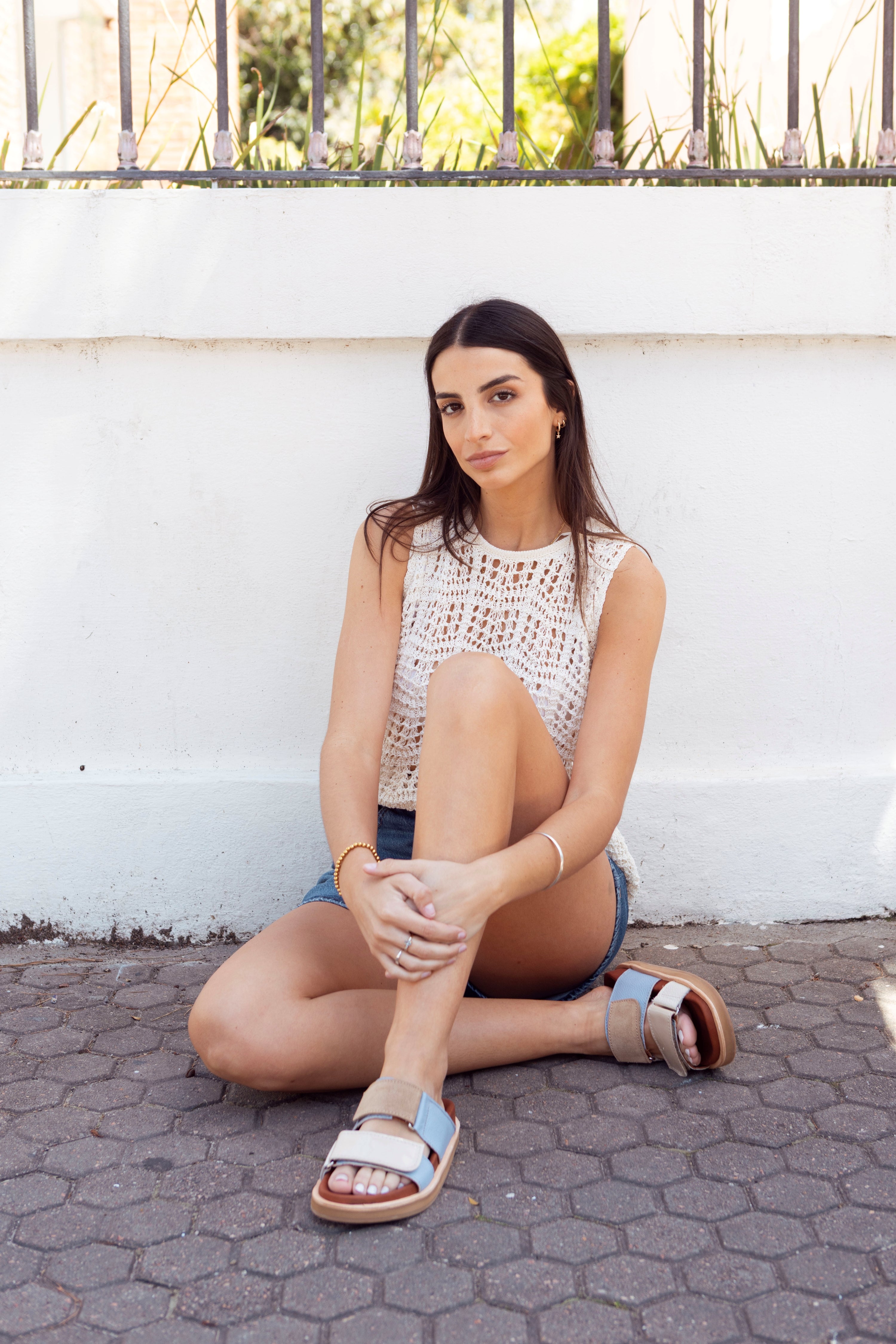 Malibú - Celeste / Beige