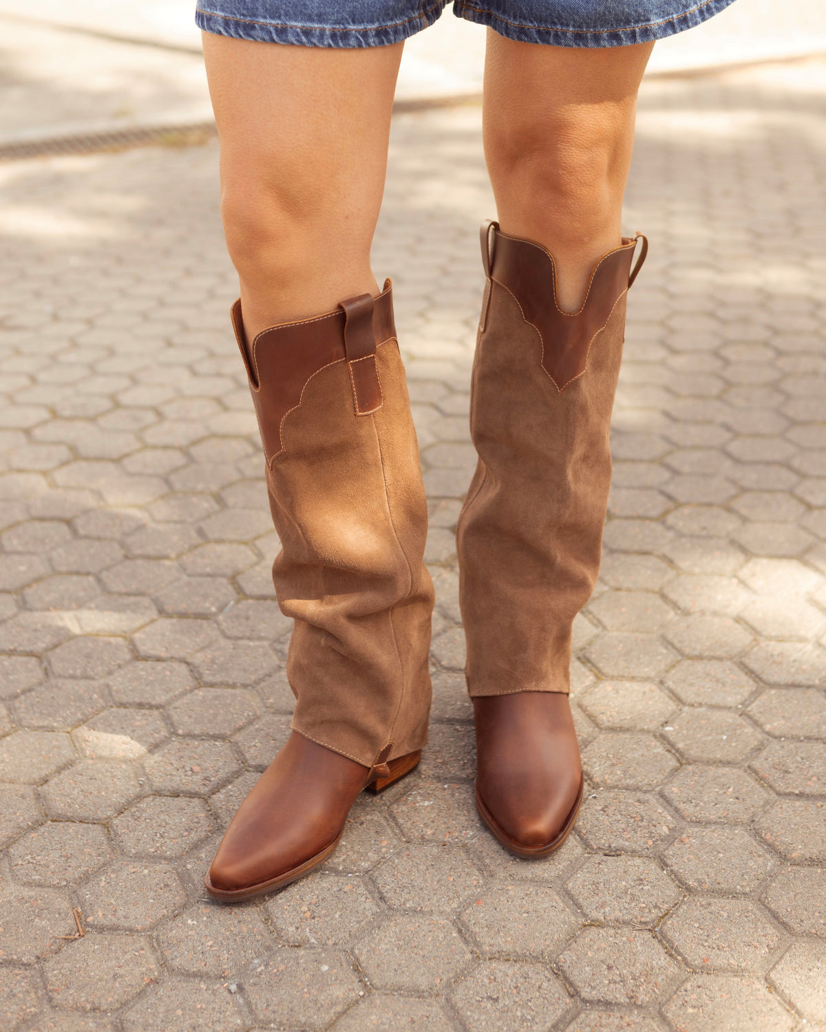 Bota 2 en 1 - Camel / Pecan