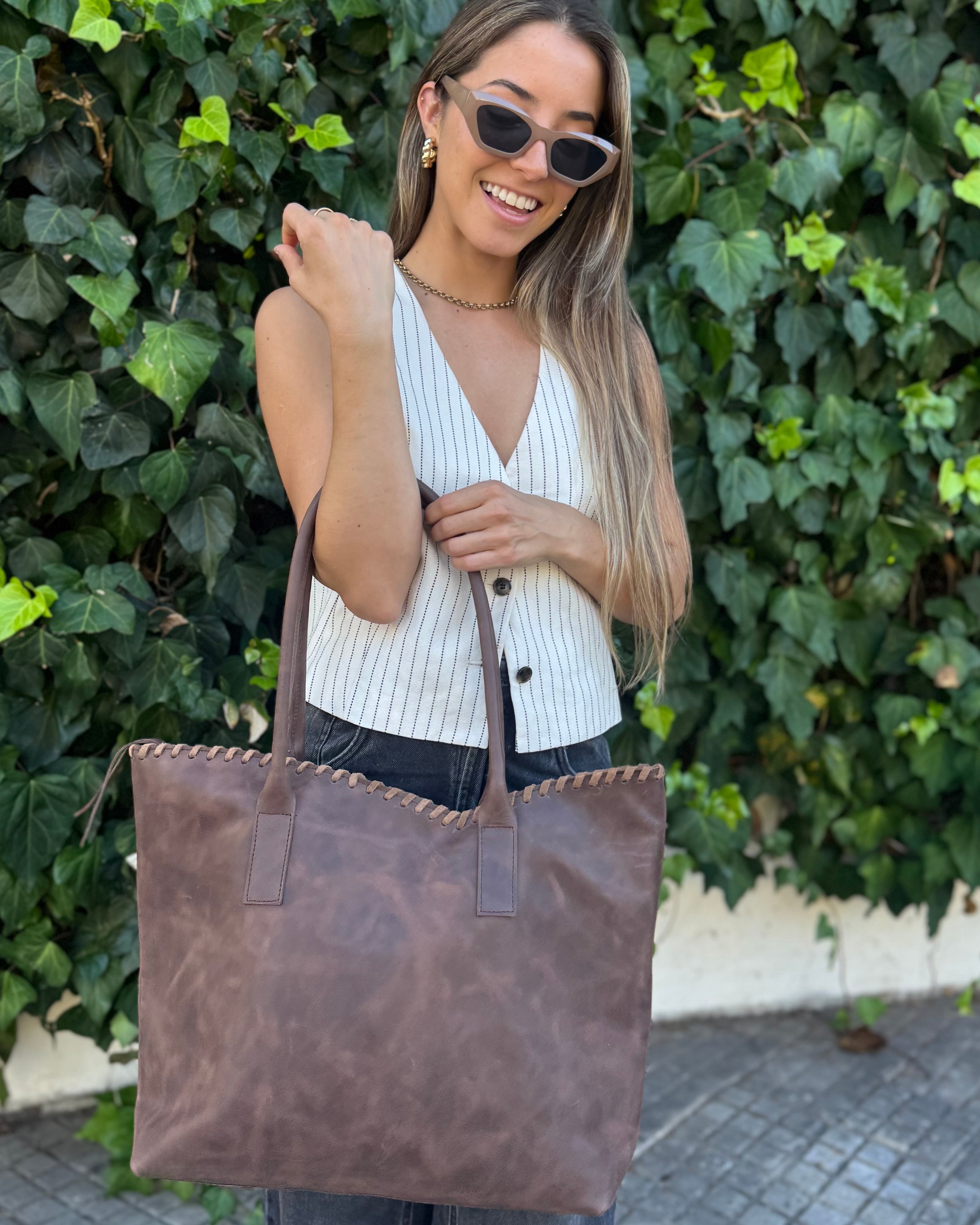 Nuevo Bolso Pampa - Marrón Caoba
